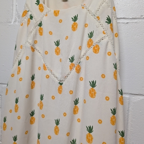 Market & Spruce Women's Pineapple Summer Tank Dress Large - Picture 2 of 6